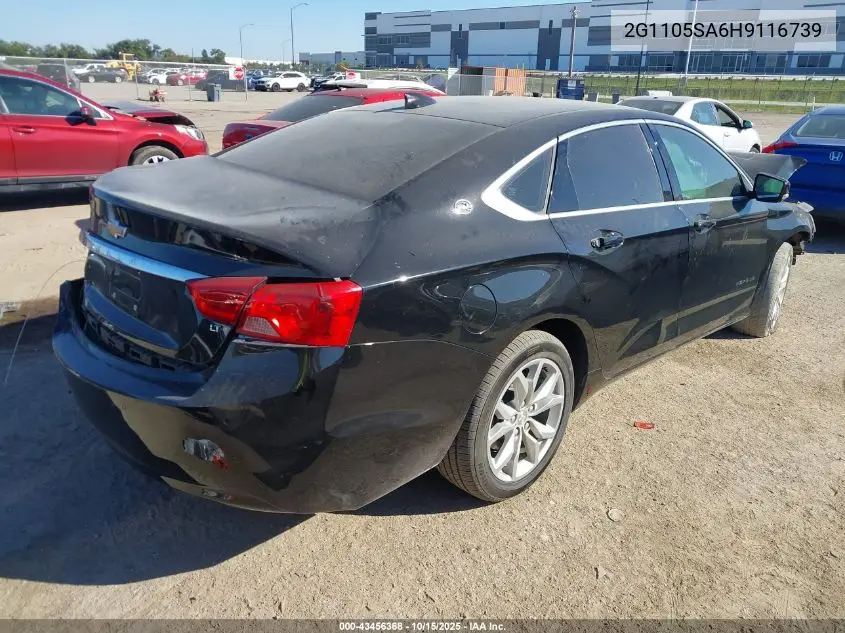 2G1105SA6H9116739 2017 Chevrolet Impala 1Lt
