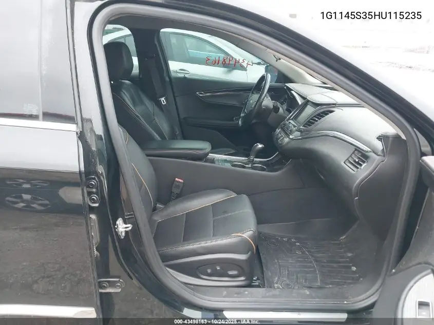 1G1145S35HU115235 2017 Chevrolet Impala 2Lz