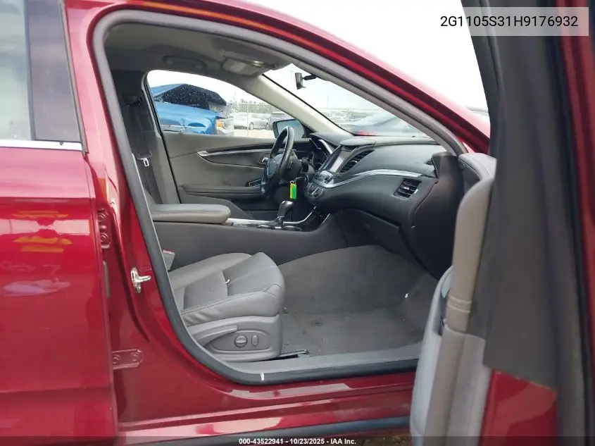 2G1105S31H9176932 2017 Chevrolet Impala 1Lt