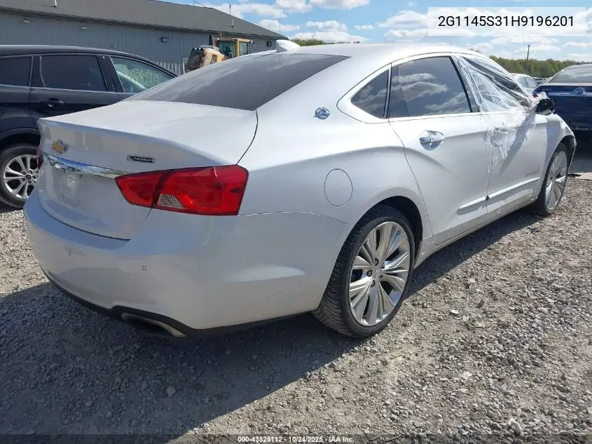 2G1145S31H9196201 2017 Chevrolet Impala 2Lz