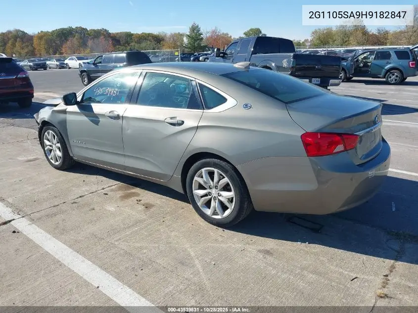 2G1105SA9H9182847 2017 Chevrolet Impala 1Lt