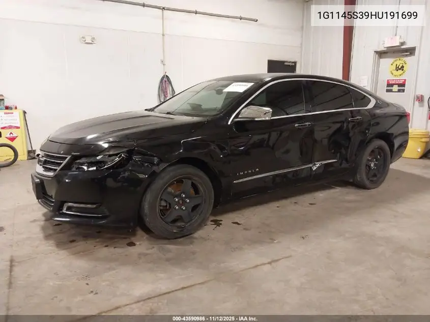 1G1145S39HU191699 2017 Chevrolet Impala 2Lz