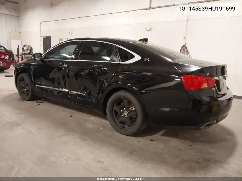 1G1145S39HU191699 2017 Chevrolet Impala 2Lz