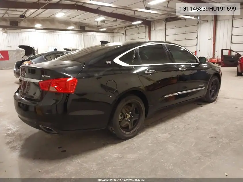 1G1145S39HU191699 2017 Chevrolet Impala 2Lz