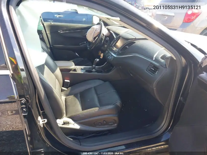 2G1105S31H9135121 2017 Chevrolet Impala 1Lt