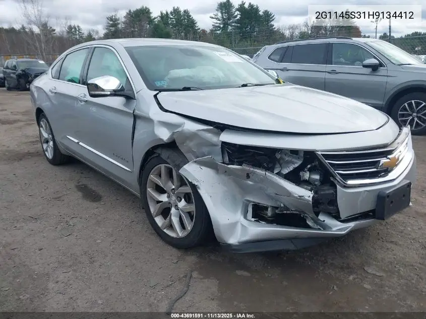 2G1145S31H9134412 2017 Chevrolet Impala 2Lz