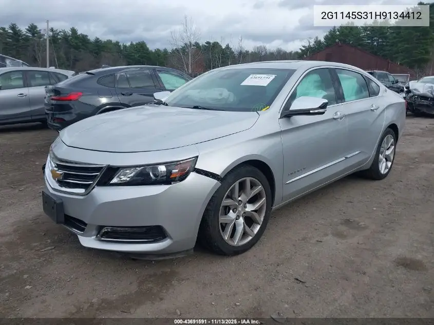 2G1145S31H9134412 2017 Chevrolet Impala 2Lz