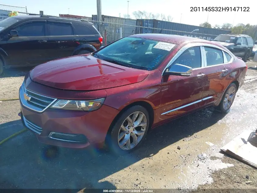 2G1145S32H9147122 2017 Chevrolet Impala 2Lz