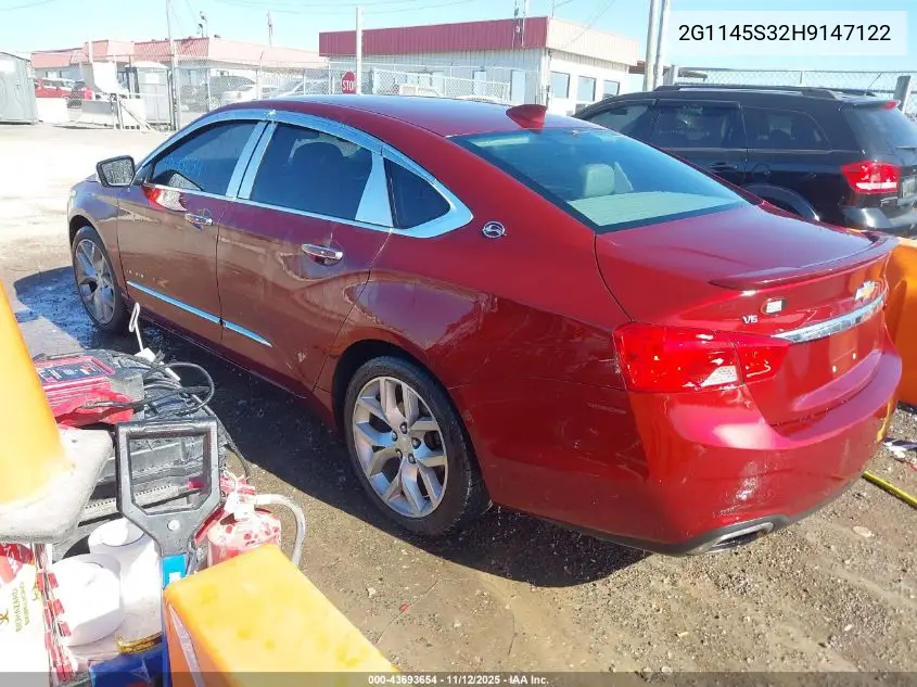 2G1145S32H9147122 2017 Chevrolet Impala 2Lz