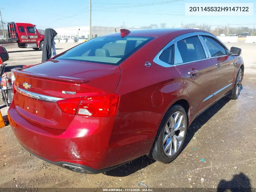 2G1145S32H9147122 2017 Chevrolet Impala 2Lz