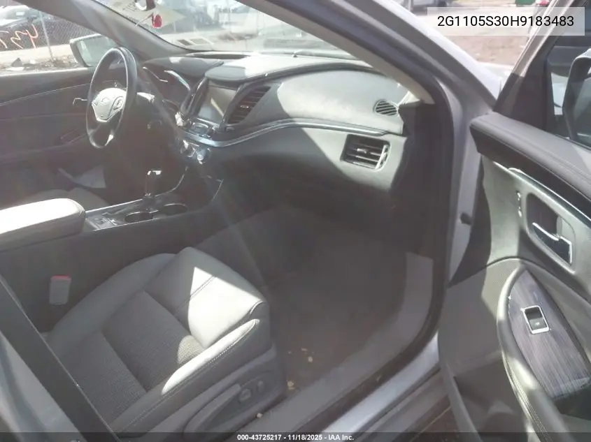 2G1105S30H9183483 2017 Chevrolet Impala 1Lt
