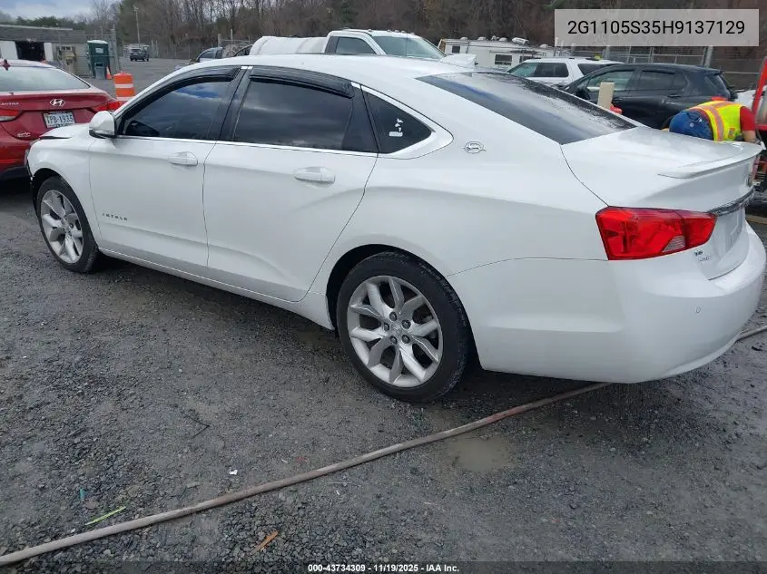 2G1105S35H9137129 2017 Chevrolet Impala 1Lt