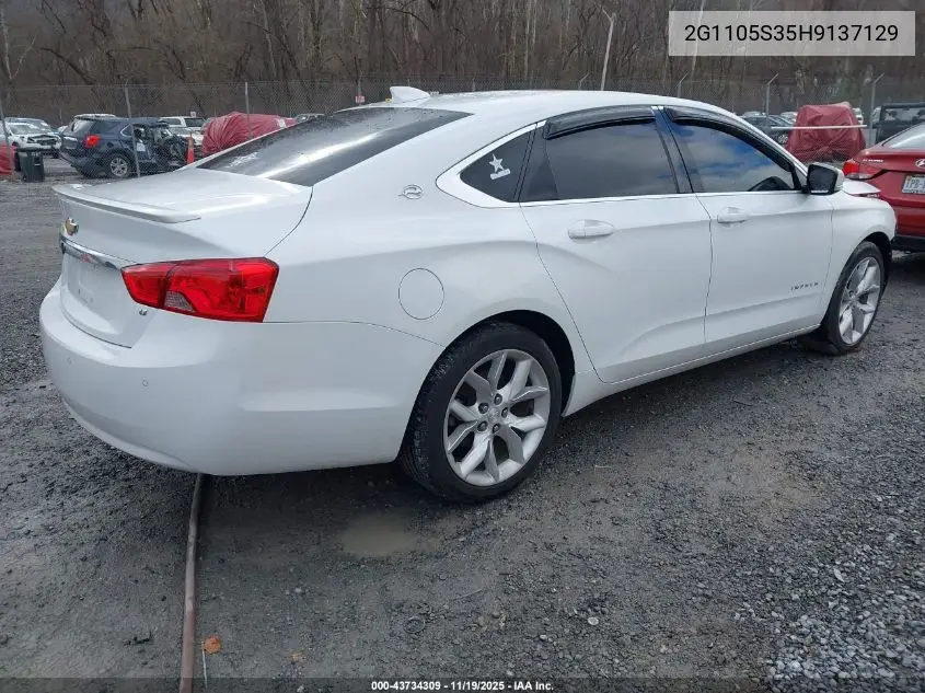 2G1105S35H9137129 2017 Chevrolet Impala 1Lt