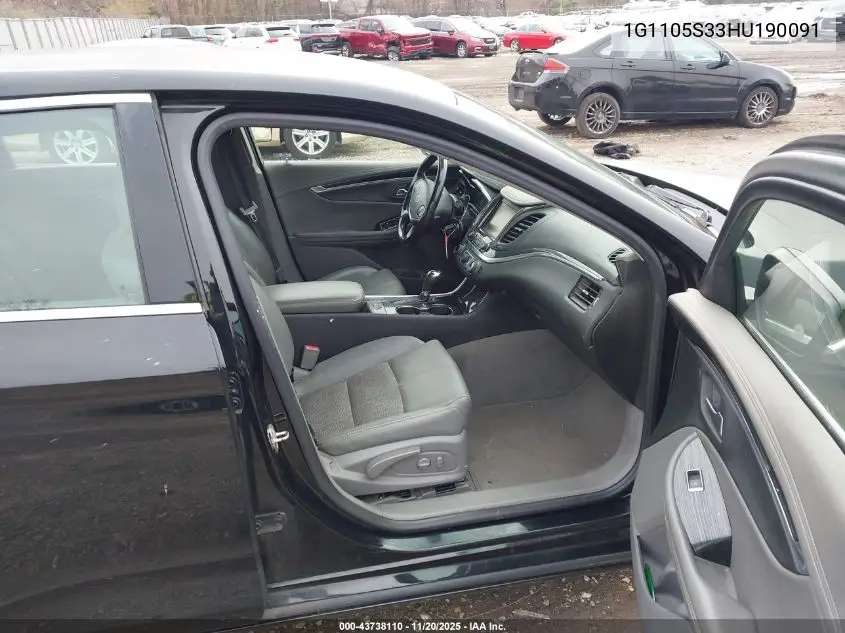 1G1105S33HU190091 2017 Chevrolet Impala 1Lt