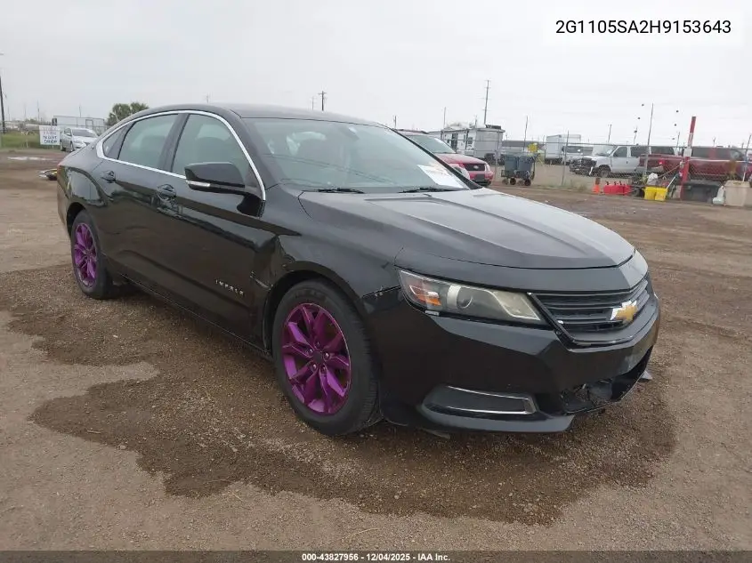2G1105SA2H9153643 2017 Chevrolet Impala 1Lt