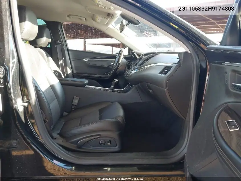 2G1105S32H9174803 2017 Chevrolet Impala 1Lt