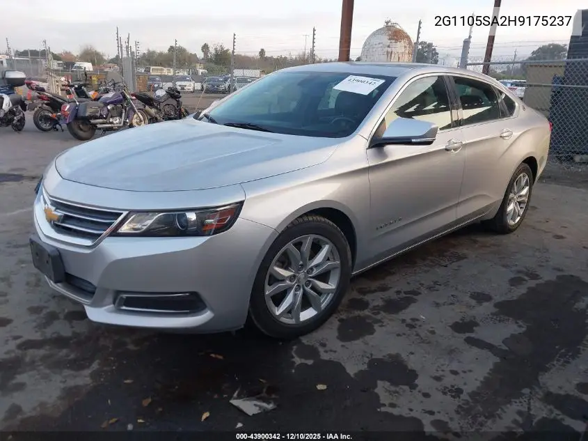 2G1105SA2H9175237 2017 Chevrolet Impala 1Lt