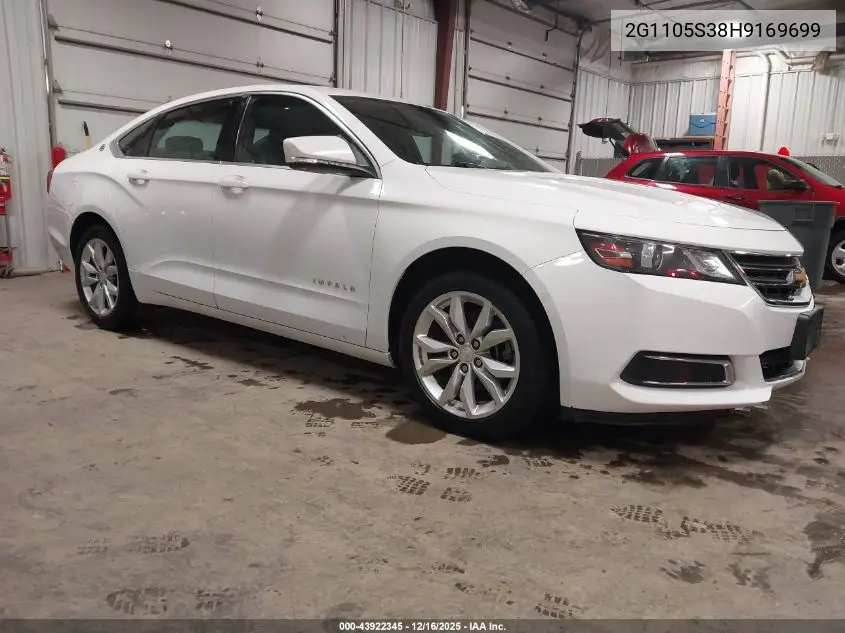2G1105S38H9169699 2017 Chevrolet Impala 1Lt