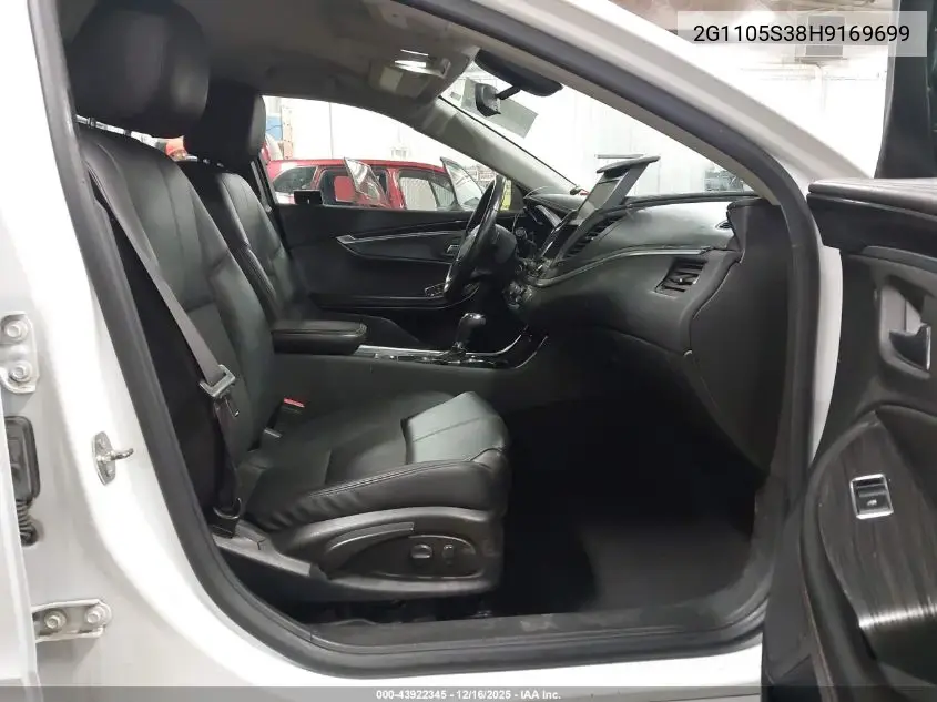 2G1105S38H9169699 2017 Chevrolet Impala 1Lt