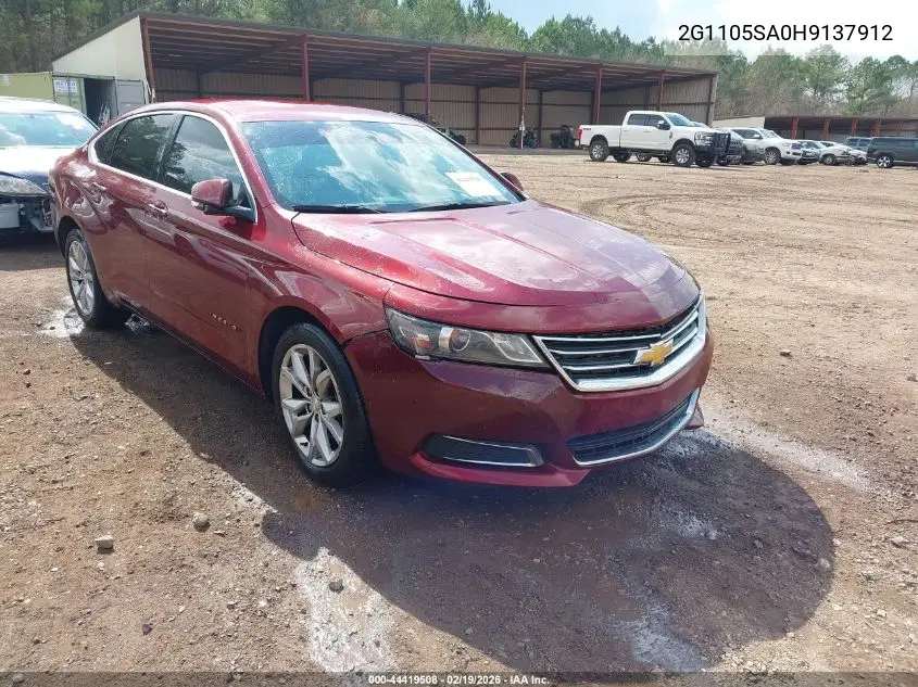 2G1105SA0H9137912 2017 Chevrolet Impala 1Lt