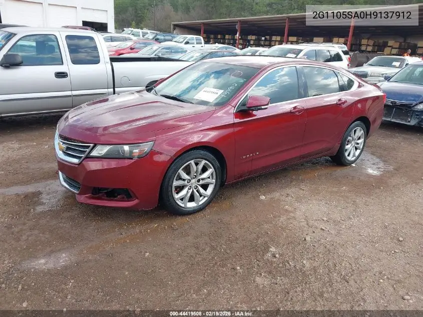 2G1105SA0H9137912 2017 Chevrolet Impala 1Lt