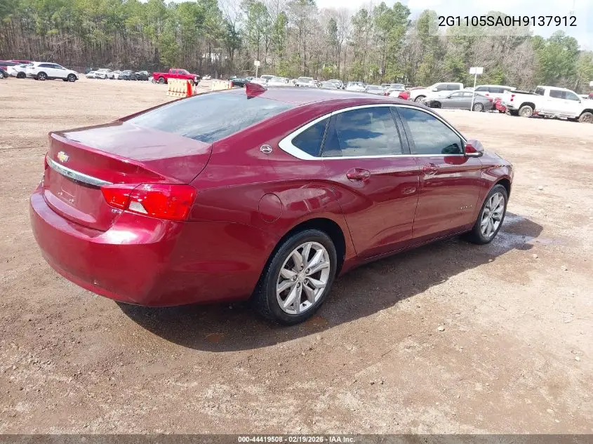2G1105SA0H9137912 2017 Chevrolet Impala 1Lt