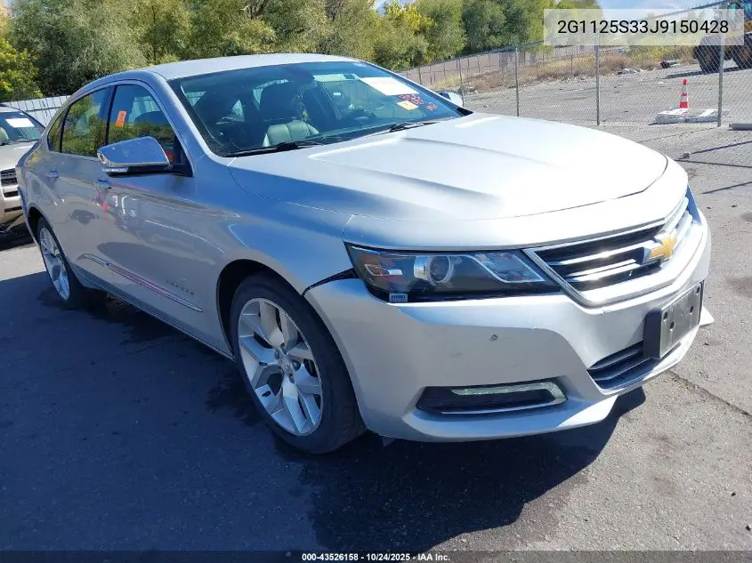 2G1125S33J9150428 2018 Chevrolet Impala 2Lz