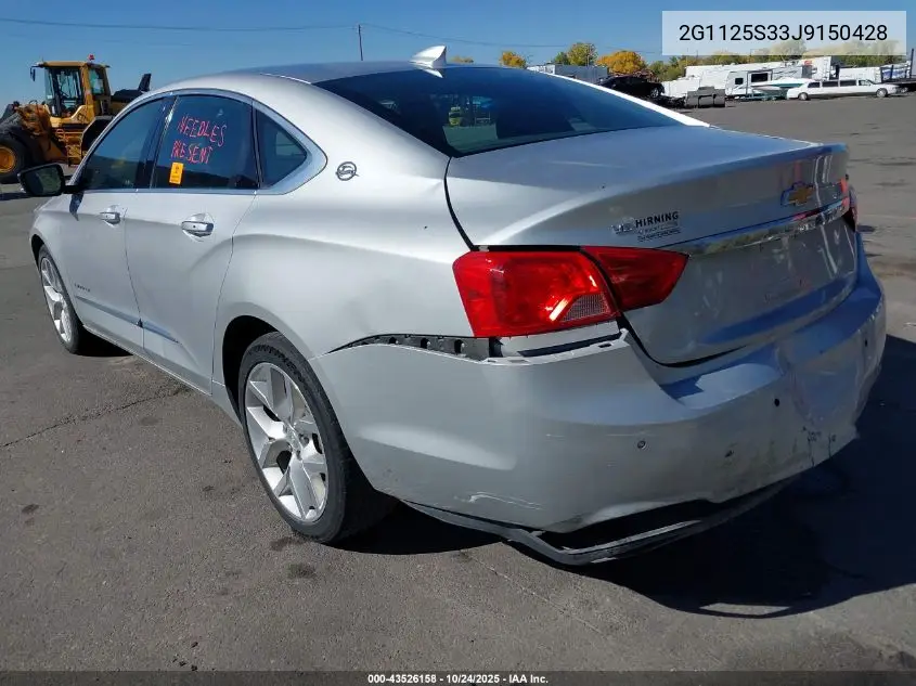 2G1125S33J9150428 2018 Chevrolet Impala 2Lz