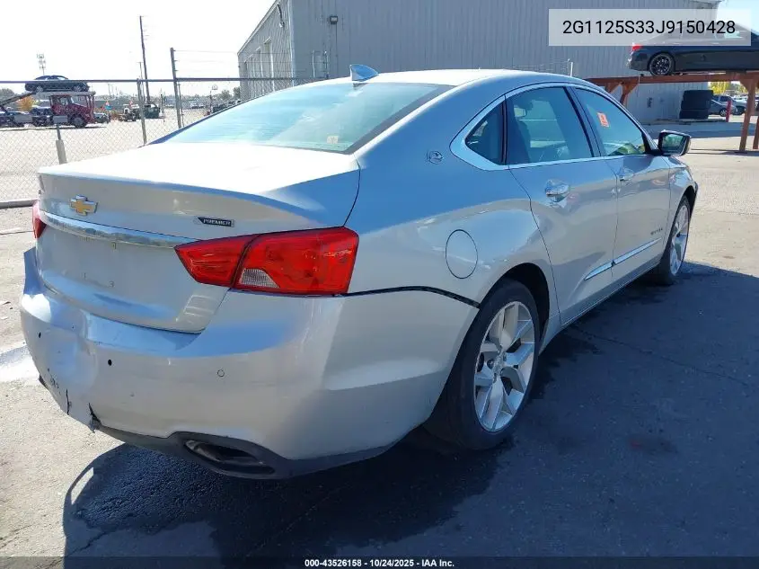 2G1125S33J9150428 2018 Chevrolet Impala 2Lz
