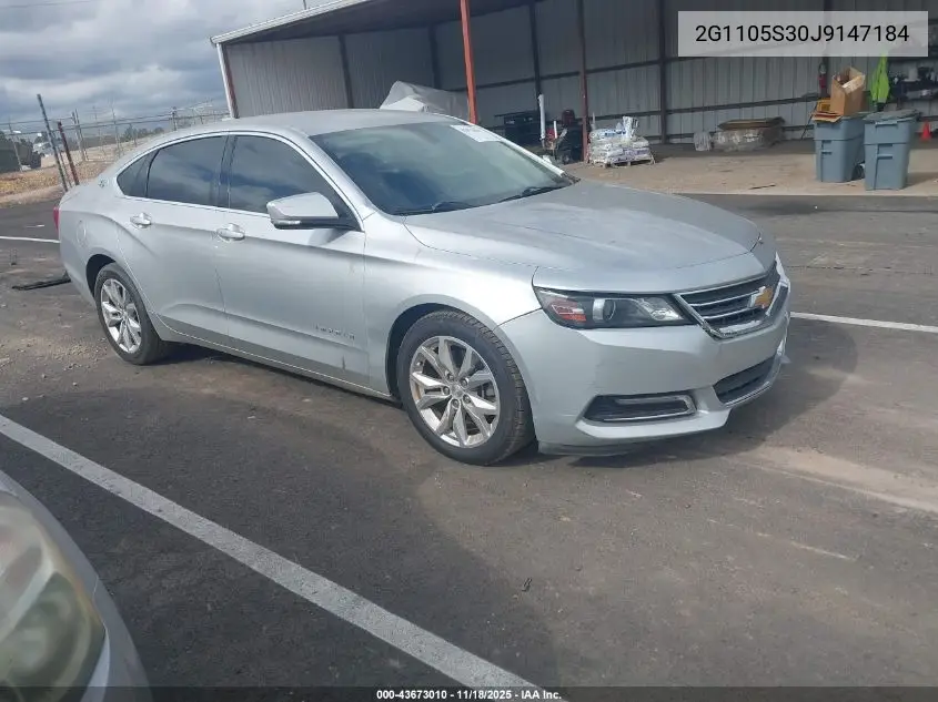 2G1105S30J9147184 2018 Chevrolet Impala 1Lt