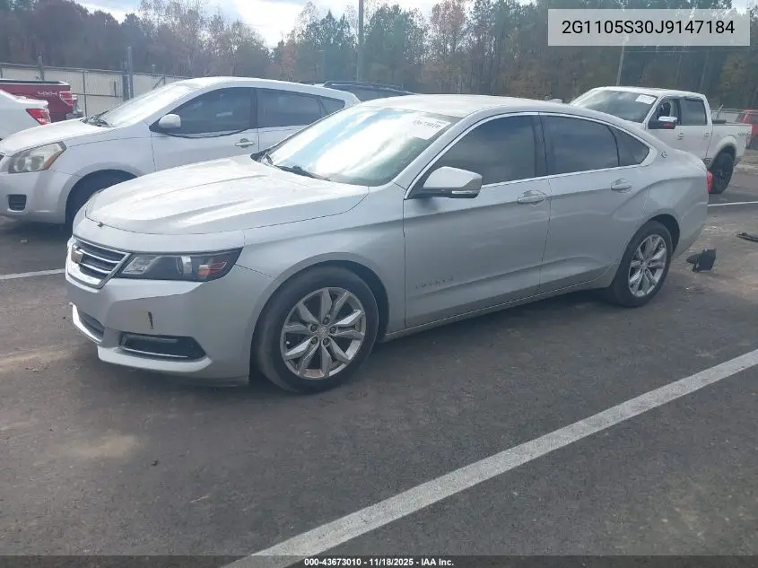 2G1105S30J9147184 2018 Chevrolet Impala 1Lt