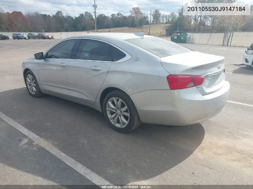 2G1105S30J9147184 2018 Chevrolet Impala 1Lt