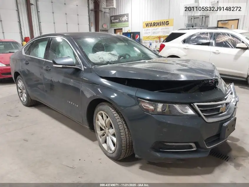 2G1105S32J9148272 2018 Chevrolet Impala 1Lt