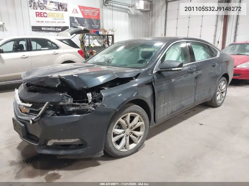 2G1105S32J9148272 2018 Chevrolet Impala 1Lt