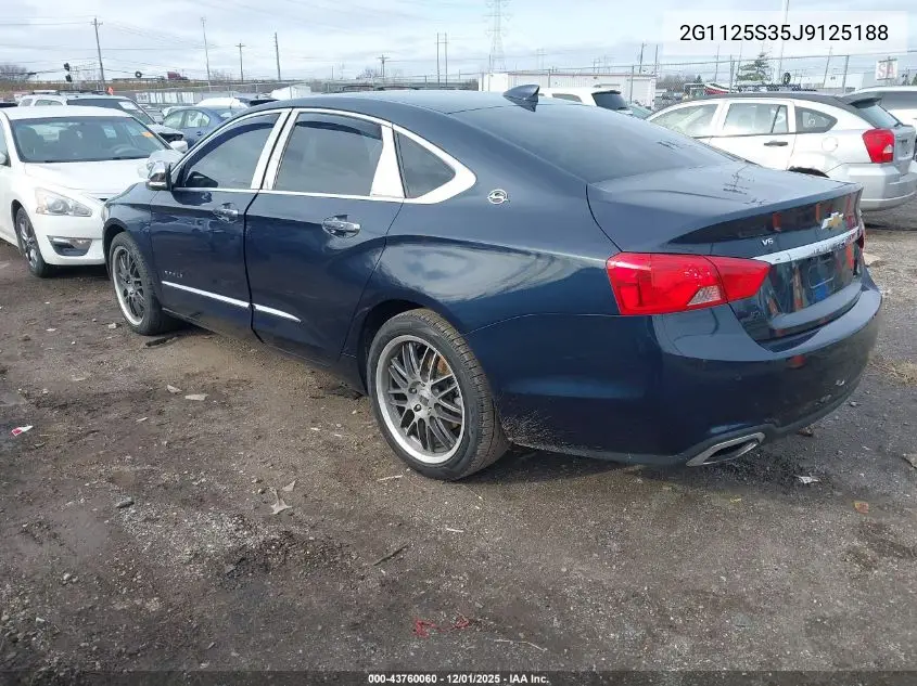 2G1125S35J9125188 2018 Chevrolet Impala 2Lz