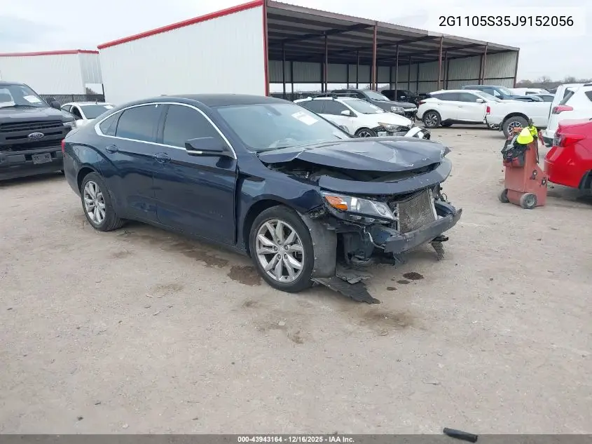 2G1105S35J9152056 2018 Chevrolet Impala 1Lt