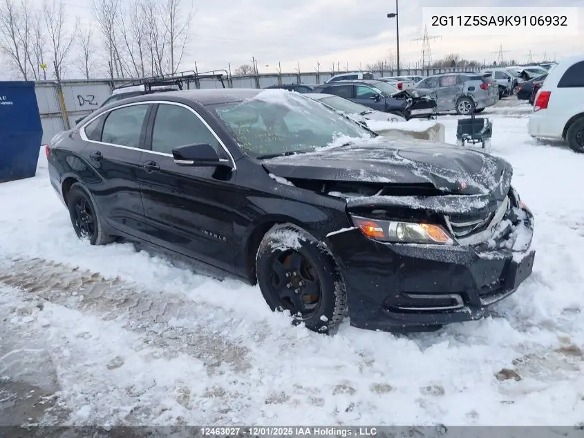 2G11Z5SA9K9106932 2019 Chevrolet Impala 1Lt