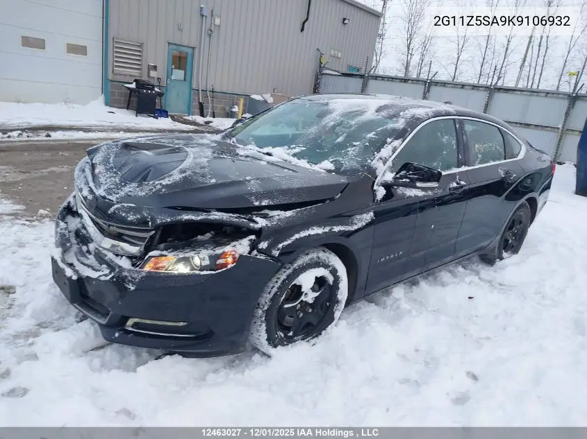 2G11Z5SA9K9106932 2019 Chevrolet Impala 1Lt