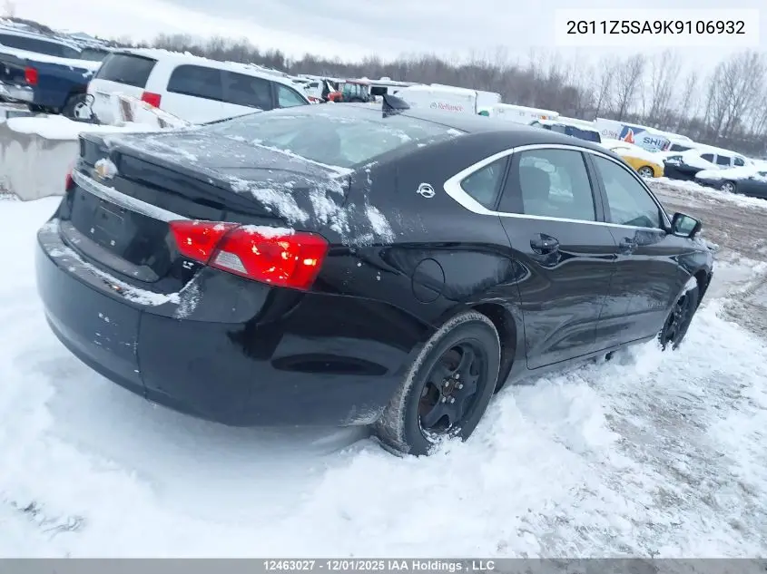 2G11Z5SA9K9106932 2019 Chevrolet Impala 1Lt
