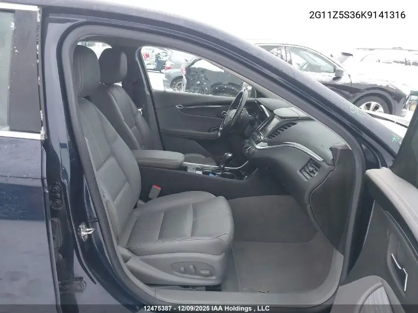 2G11Z5S36K9141316 2019 Chevrolet Impala 1Lt