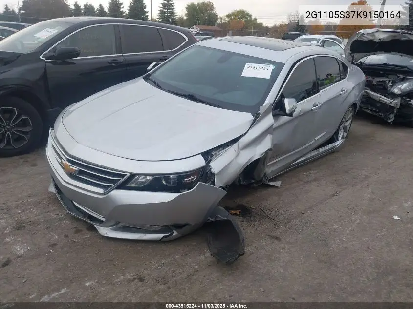 2G1105S37K9150164 2019 Chevrolet Impala Premier