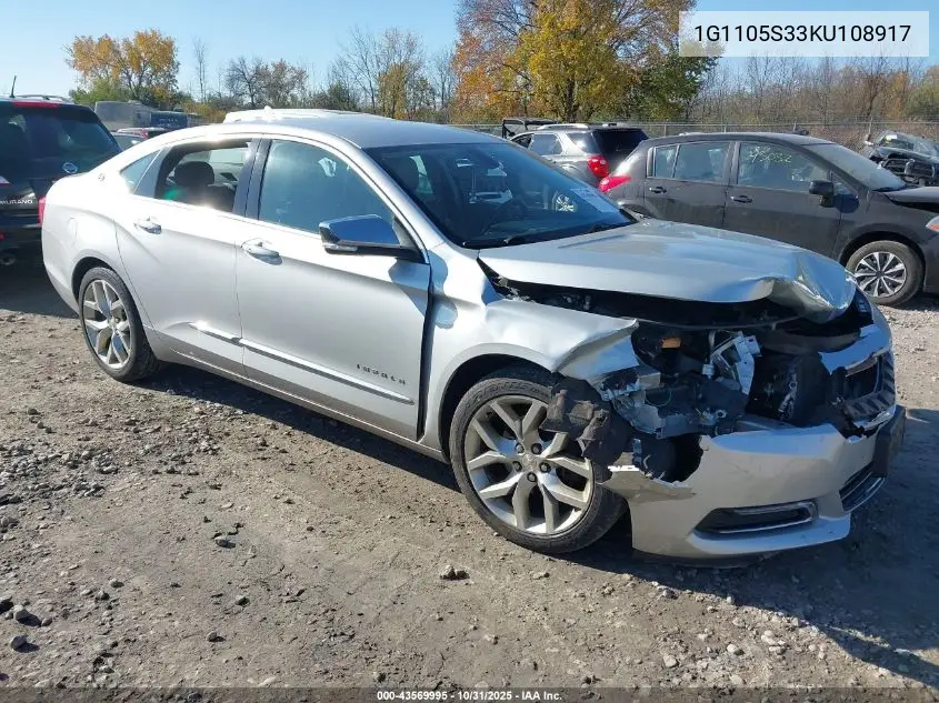 1G1105S33KU108917 2019 Chevrolet Impala Premier
