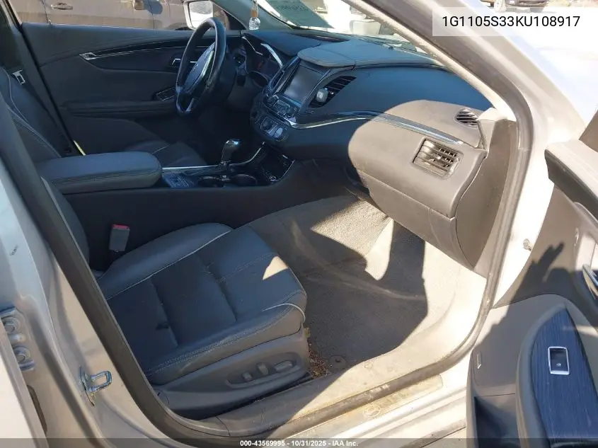 1G1105S33KU108917 2019 Chevrolet Impala Premier