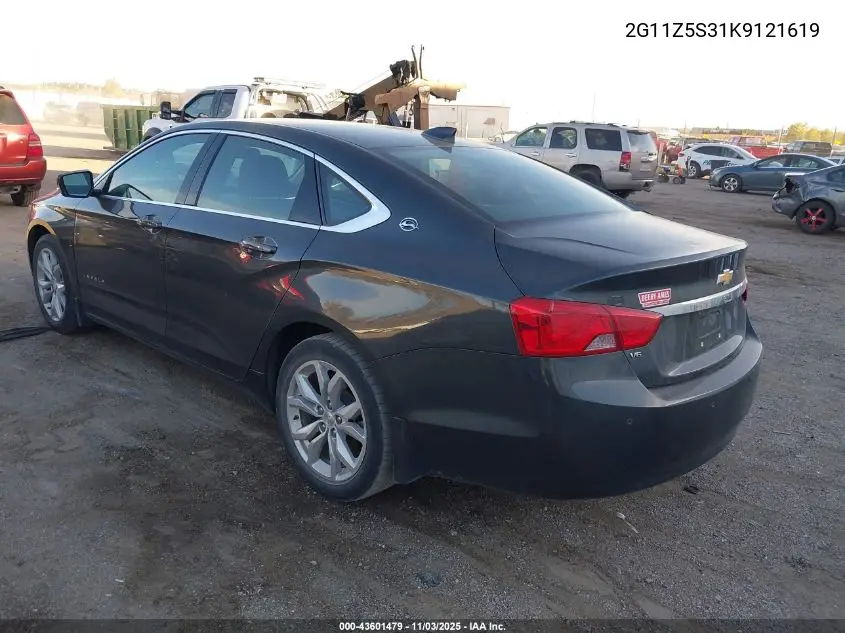 2G11Z5S31K9121619 2019 Chevrolet Impala Lt