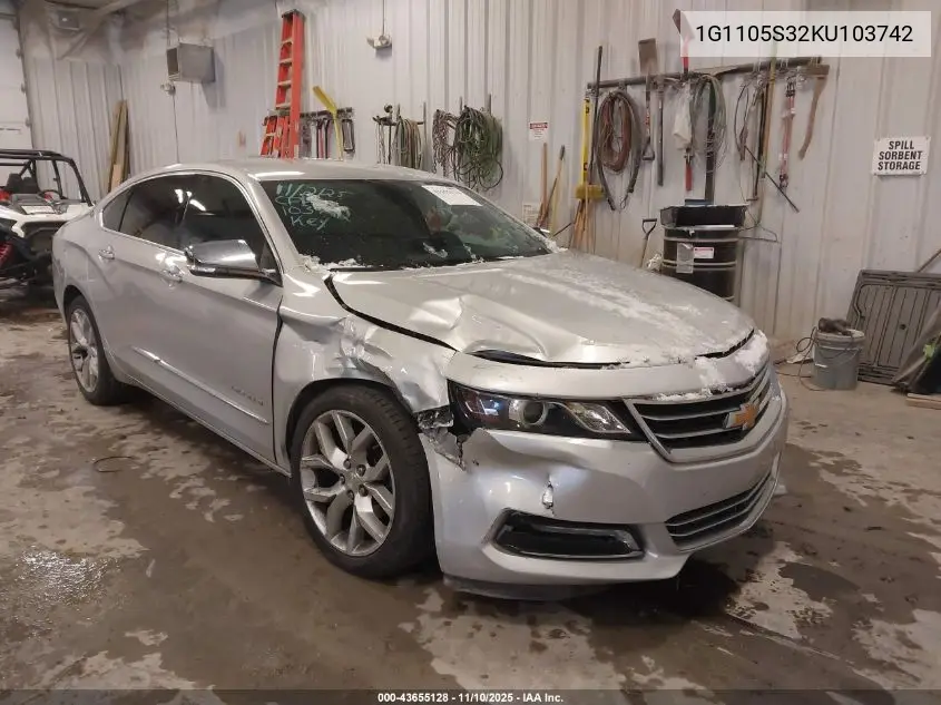1G1105S32KU103742 2019 Chevrolet Impala Premier