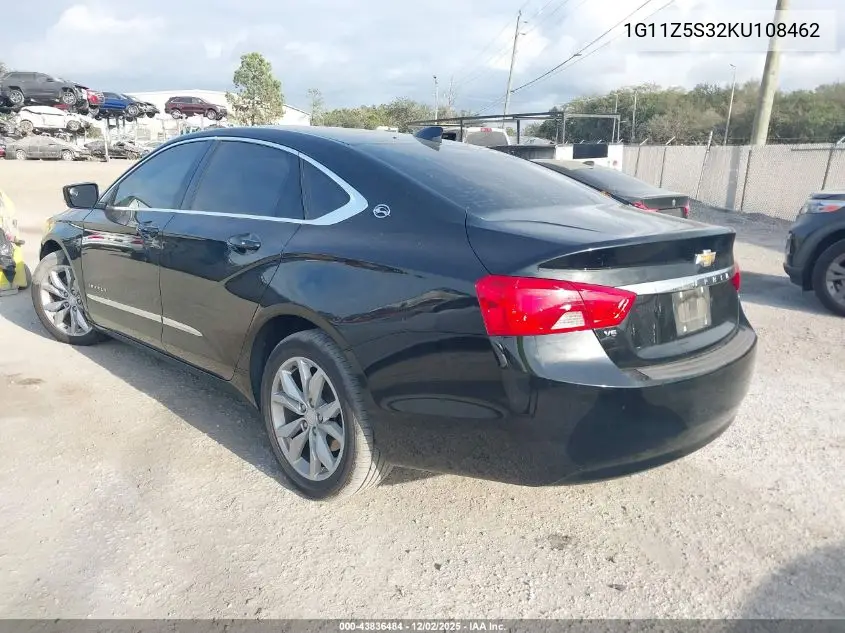 1G11Z5S32KU108462 2019 Chevrolet Impala Lt