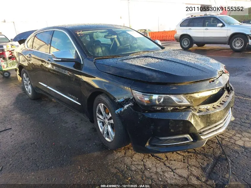 2G1105S30K9155352 2019 Chevrolet Impala Premier