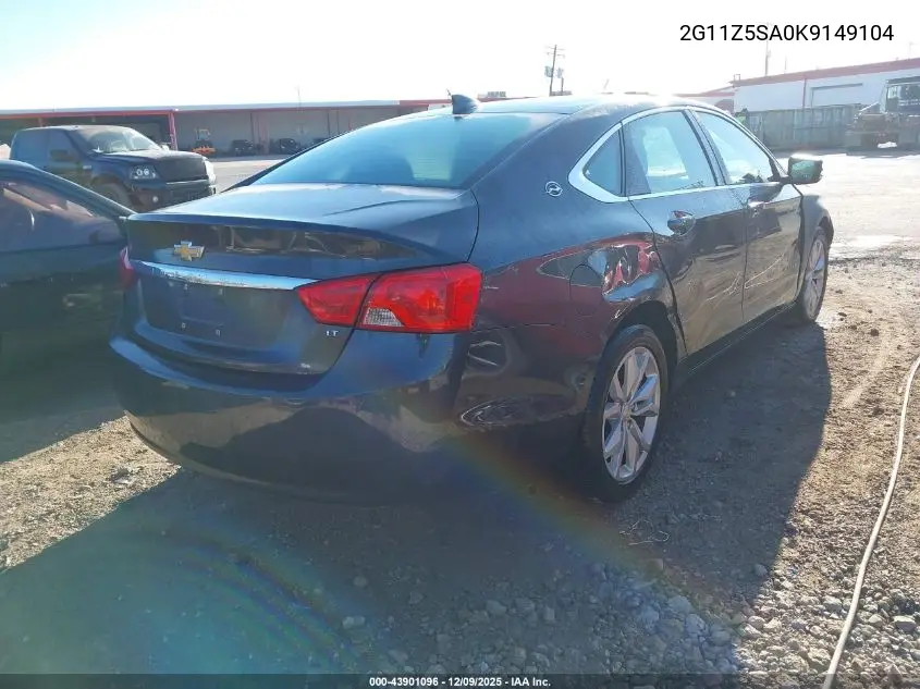 2G11Z5SA0K9149104 2019 Chevrolet Impala Lt