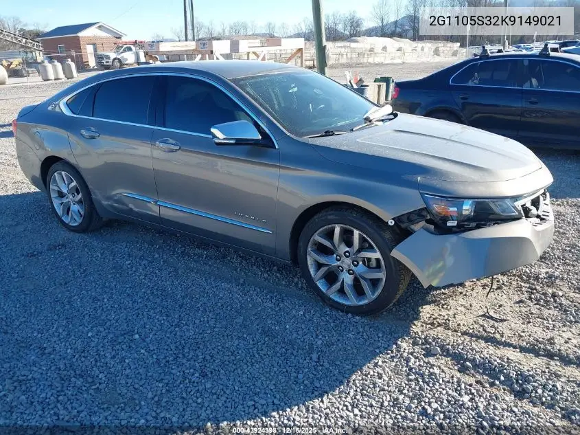 2G1105S32K9149021 2019 Chevrolet Impala Premier