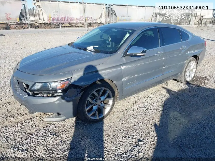 2G1105S32K9149021 2019 Chevrolet Impala Premier